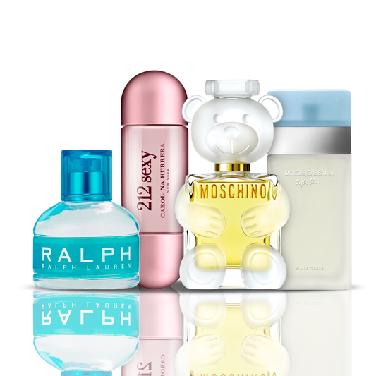 Carolina Herrera Set 4 Parfumuri | 212 Sexy + Light Blue + Moschino Toy 2 + Ralph Lauren 100 ml