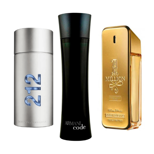 Carolina Herrera Set 3 Parfumuri | 212 Men NYC, Paco Rabanne One Million, Armani Code Homme 100 ml