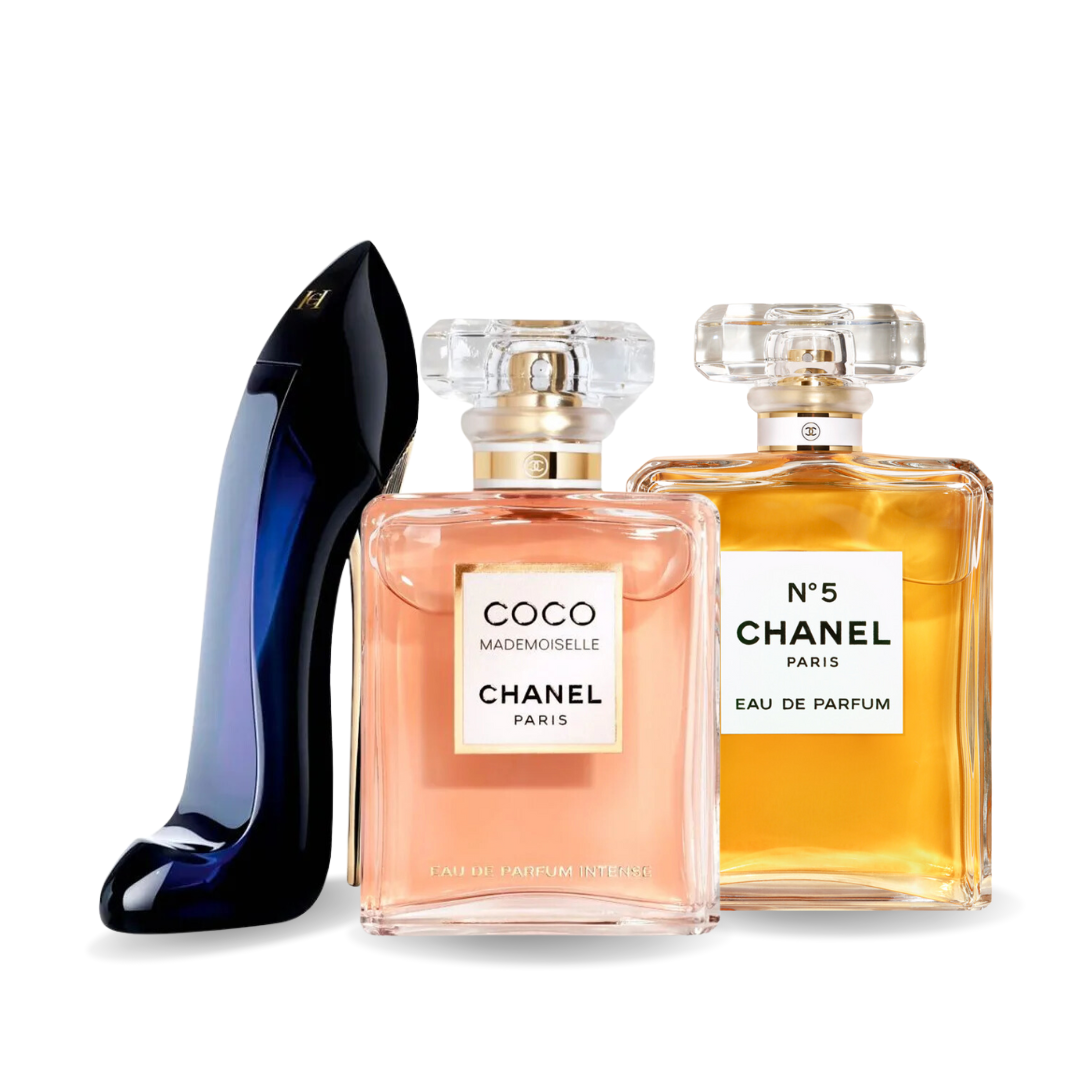 Chanel Set 3 Parfumuri | GOOD GIRL, COCO MADEMOISELLE, Chanel Nº5 100 ml