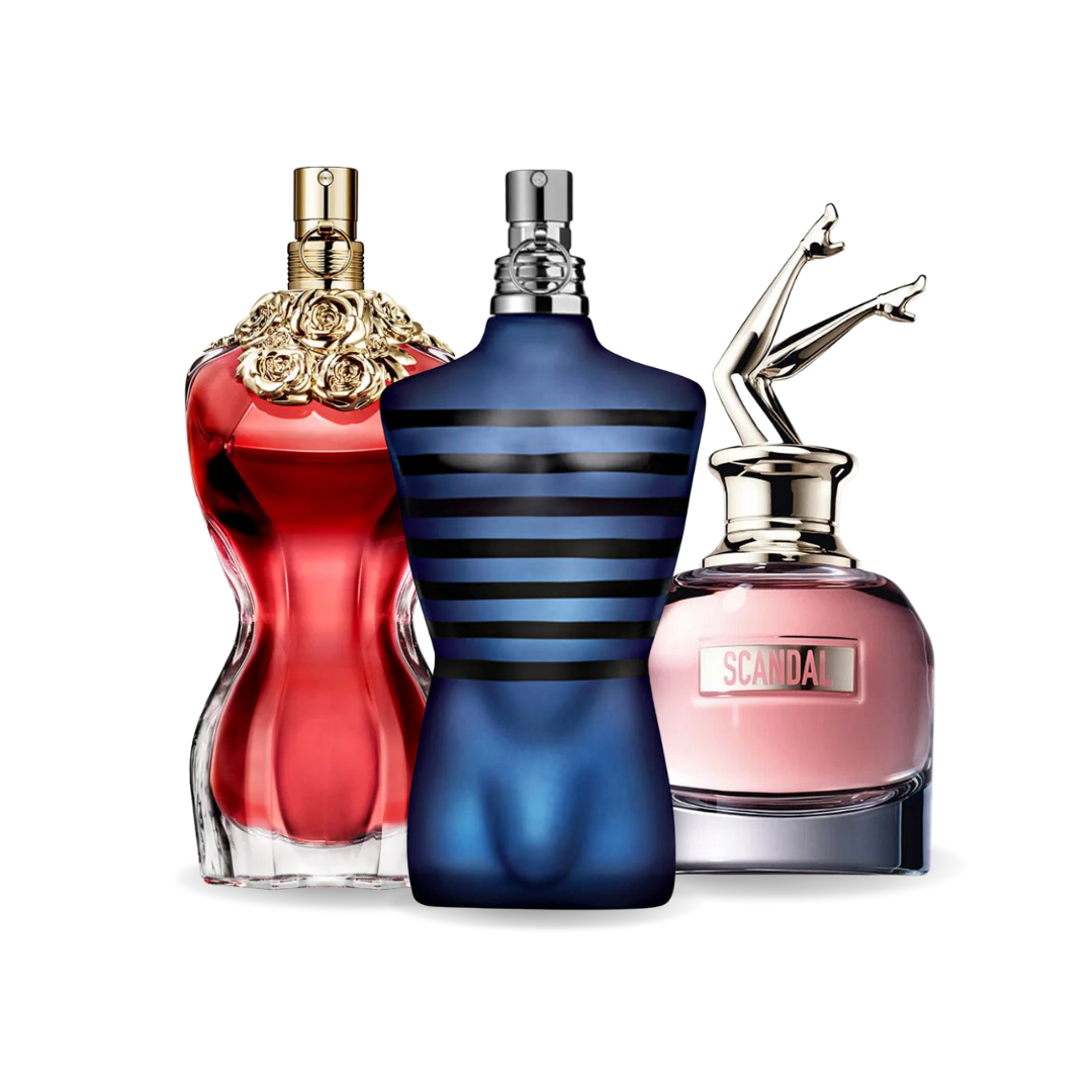 Jean Paul Gaultier Set 3 Parfumuri | LA BELLE, ULTRA MALE, Gaultier SCANDAL 100 ml